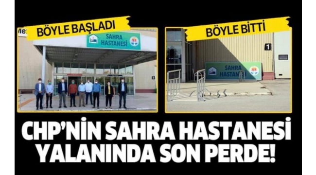 CHP'nin Adana'daki sözde Sahra Hastanesi bakın ne hale geldi!.