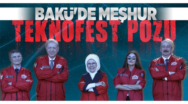 Akıncı'ya Erdoğan imzası! Bakü semalarında hilal ve yıldız! Teknofest'te nefesleri kesen gösteri 