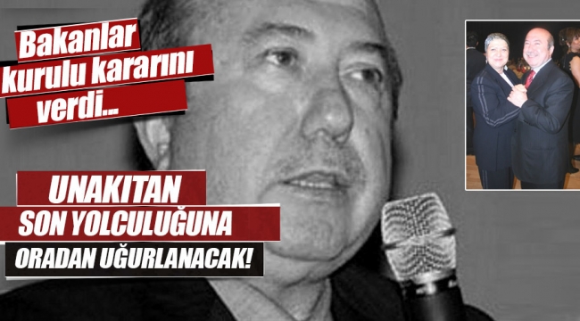 Kemal Unakıtan Süleymaniye Külliyesi'ne defnedilecek