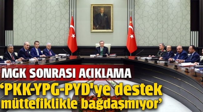 Milli Güvenlik Kurulu bildirisi açıklandı