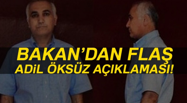 Adalet Bakanı Gül'den 'Adil Öksüz' açıklaması