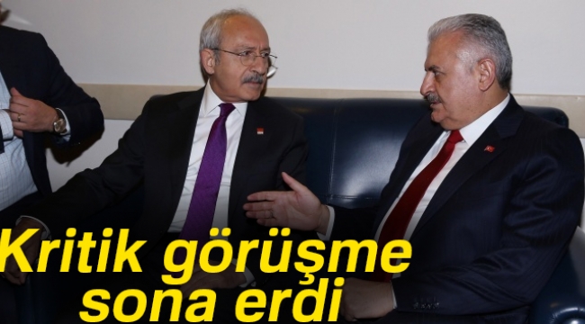 Başbakan Yıldırım-Kılıçdaroğlu görüşmesi sona erdi