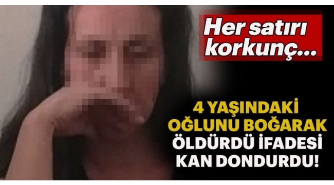 Oğlunu uyutup boğmuş