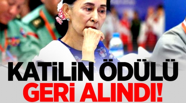 Suu Çii'ye verilen Vicdan Elçiliği Ödülü geri alındı