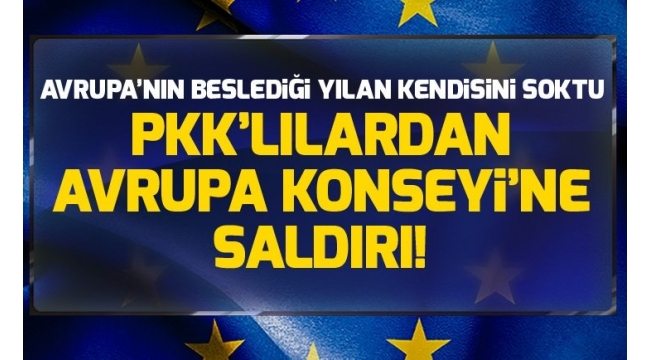 PKKÂ yandaÅlarÄ±ndanÂ Avrupa Konseyi'ne saldÄ±rÄ±.