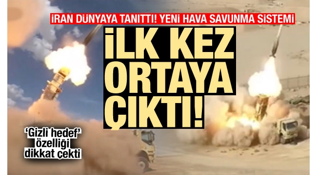 Ä°ran 'gizli hedef' Ã¶zelliÄi olan yeni hava savunma sistemini tanÄ±ttÄ±.