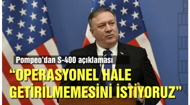 Son dakika:Â ABD'denÂ TÃ¼rkiyeÂ iÃ§in yeni S-400 aÃ§Ä±klamasÄ±.