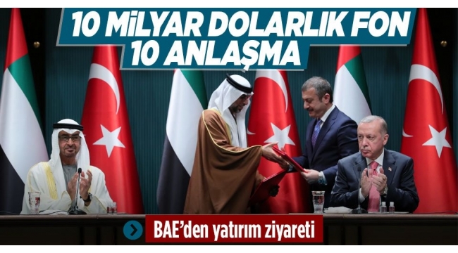 Başkan Erdoğan Abu Dabi Veliaht Prensi Al Nahyan'ı kabul etti! İki ülke arasında kritik anlaşmalar: 10 milyar dolarlık yatırım 