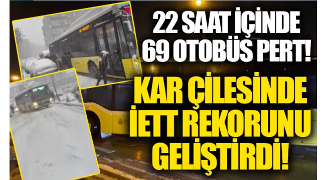 İstanbullunun kar çilesine İETT çilesi de eklendi! 22 saatte 69 otobüs yolda kaldı, insanlar yürüyerek evine gitti 