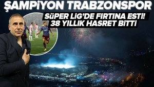 Trabzonspor, kendi evinde Antalyaspor ile 2-2 berabere kalarak Süper Lig'de 2021-22 sezonunun şampiyonu oldu. 