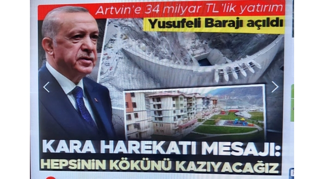 Açılışını Başkan Erdoğan yaptı! Türkiye'de ilk dünyada 5. sırada olacak: Yusufeli Barajı açıldı 