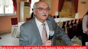 Kalp krizi geçiren MHP Salihli İlçe Başkanı Akın hayatını kaybetti 