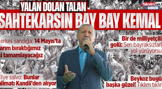 Başkan Erdoğan'dan halka mutlak uyarı: Yarın herkes sandığa gitmeli 
