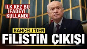Bahçeli'den son dakika Filistin çıkışı: İlk kez bu ifadeyi kullandı 