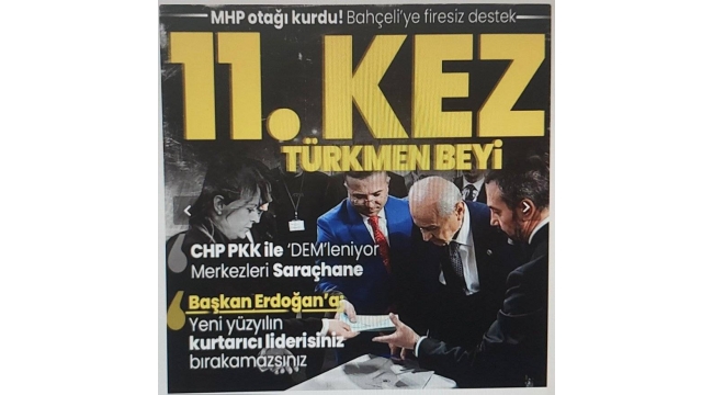 Devlet Bahçeli, yeniden MHP Genel Başkanı seçildi! 'Ofiste balya balya para sayan CHP hesabı sandıkta verecek' 