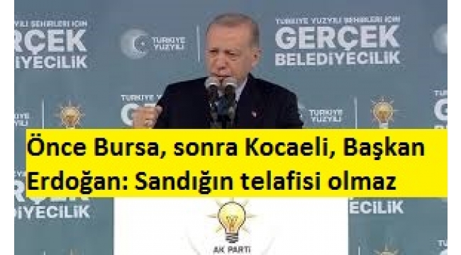 Son dakika: Cumhurbaşkanı Erdoğan: Sandığın telafisi olmaz 