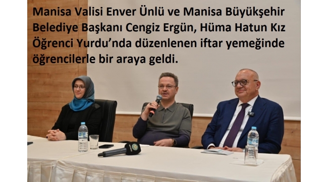 Vali Ünlü ve Başkan Ergün üniversite öğrencileriyle buluştu 