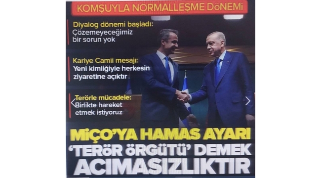 Başkan Erdoğan ve Miçotakis'ten ortak açıklamalar! 