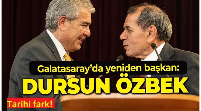 Galatasaray'da Dursun Özbek yeniden başkan seçildi 