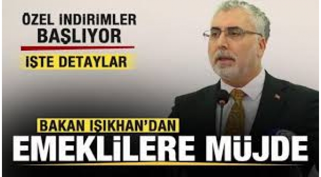 Milyonlarca emekliye dev destek! Bakan Vedat Işıkhan duyurdu: Fatura, eczane ve marketlerde indirim, KYK'da bedava konaklama... 