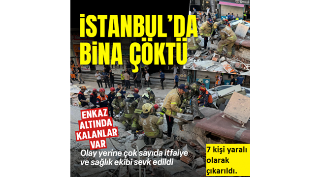 Son dakika: İstanbul Küçükçekmece'de 3 katlı bina çöktü! Canhıraş mücadele umutlu bekleyiş... 7 kişi enkazdan sağ çıkarıldı