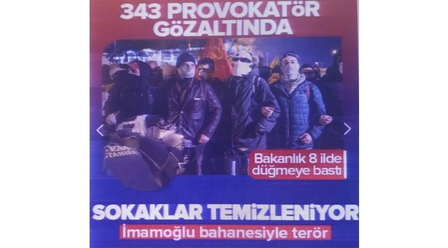 İçişleri Bakanlığı 9 ilde düğmeye bastı! 343 şüpheli yakalandı  