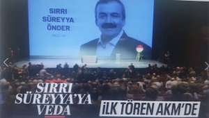  CANLI Sırrı Süreyya Önder'e acı veda 