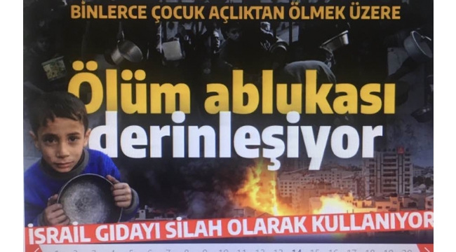 İsrail'in ölüm ablukası derinleşiyor! Binlerce çocuk açlıktan ölmek üzere! 