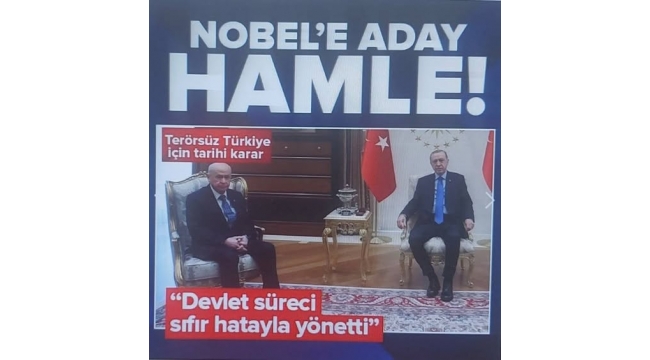 Nobel’e aday gösterilecek hamle: Terörsüz Türkiye! | Başkan Erdoğan ve Bahçeli ilmek ilmek ördü... PKK bitiyor! 