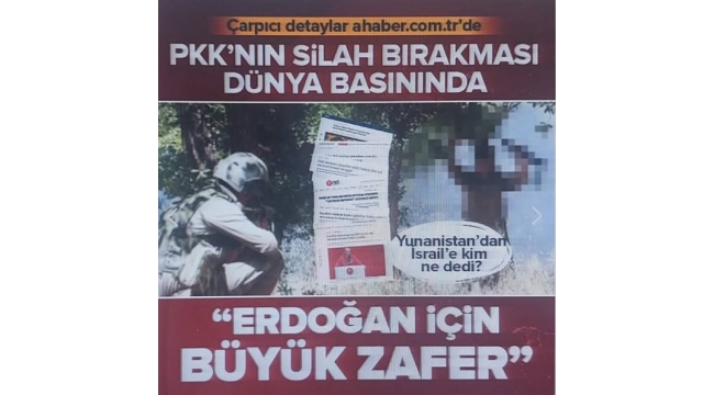 PKK'nın fesih kararı dünya basınında! Son dakika olarak servis edildi! Yunanistan'dan İsrail'e kim ne dedi?  