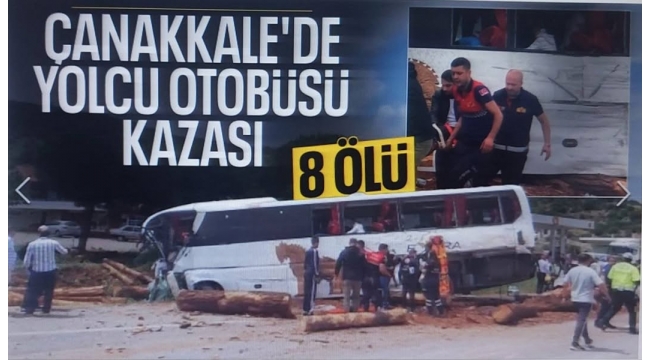 Son dakika... Çanakkale’de zincirleme kaza: 8 kişi hayatını kaybetti 