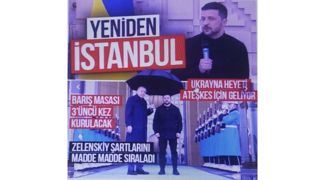Barış masası yeninden İstanbul'da kurulacak! Ukrayna Devlet Başkanı Zelenskiy duyurdu Rus heyet İstanbul'a geldi 