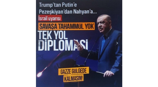Başkan Erdoğan BAE Devlet Başkanı Al Nahyan ile görüştü: Gündem İsrail-İran savaşı! 