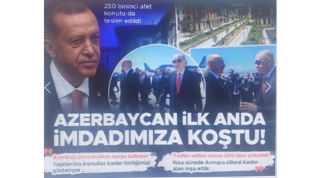 Kahramanmaraş'ta konut teslim töreni! Başkan Erdoğan'dan Azerbaycan'a teşekkür: Kardeşlik mührü vurdular 