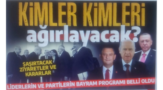 Kurban Bayramı'nda Cumhurbaşkanı Recep Tayyip Erdoğan ile siyasi parti genel başkanlarının programları belli oldu. 