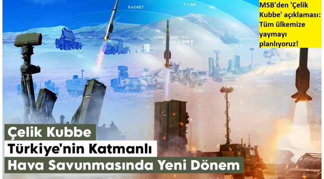 MSB'den Çelik Kubbe açıklaması: Yapılan yatırımlarla katmanlı hava savunma tüm ülkeye yayılacak 