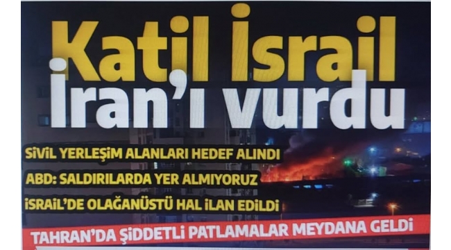 Orta Doğu'da yeni savaş! İsrail İran'ı vurdu | Sivil ve askeri tesisler hedef alındı 