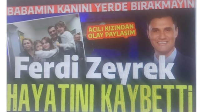Son dakika: Manisa Belediye Başkanı Ferdi Zeyrek hayatını kaybetti 