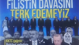 Başkan Erdoğan'dan Azerbaycan'da net mesaj: Biz Filistin davasını terk edemeyiz 