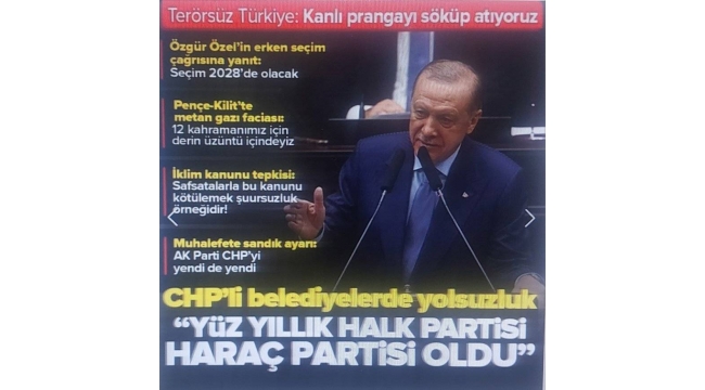 Başkan Erdoğan'dan CHP'ye ayar: 100 yıllık 