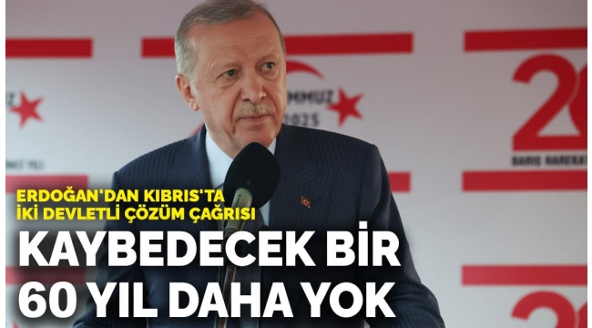 Başkan Erdoğan'dan harekatın 51. yıl dönümünde KKTC'de! F-16'lar havada karşıladı... Lefkoşa'da resmi tören 