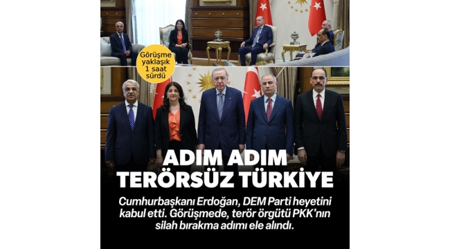 Başkan Erdoğan İmralı Heyeti'ni kabul etti... Görüşmede MİT de var: Buldan ve Sancar Beştepe öncesi kimlerle görüştü? 
