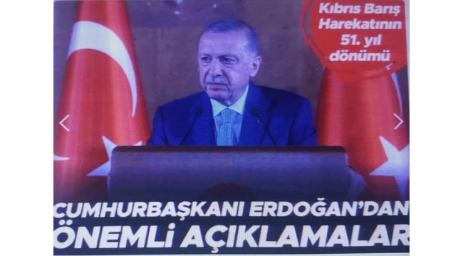 Cumhurbaşkanı Erdoğan: KKTC'nin her zaman yanındayız 