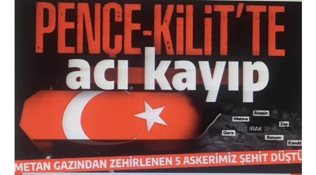 Son dakika: Pençe-Kilit’te acı kayıp! 5 Mehmetçiğimiz şehit oldu! 