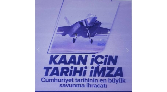 Son dakika | Savunma sanayisinde tarihi anlar: 48 adet KAAN satışı için imzalar atıldı 