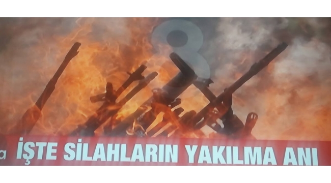 Son dakika... 'Terörsüz Türkiye'de tarihi gün! PKK silahları kazanda yaktı... İşte ilk görüntüler 