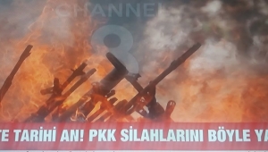 Son dakika... 'Terörsüz Türkiye'de tarihi gün! PKK silahları kazanda yaktı... İşte ilk görüntüler 