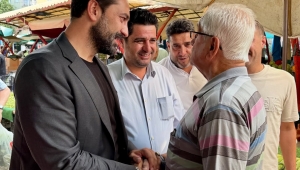 Mücahit Arınç, Alaybey Cumartesi Pazarı’nı Ziyaret Etti ve Esnafın Sorunlarını Dinledi  